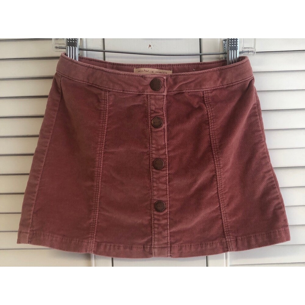 Zara size 5 girls velour mini skirt